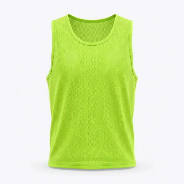 Custom Training Bib – Fluorescent Green Fluorescent green mesh training bib
