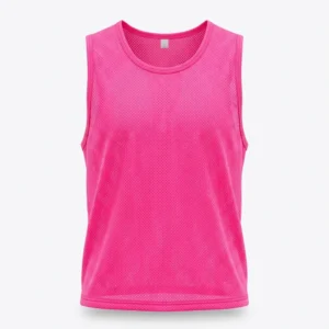 Custom Training Bib – Fluorescent Pink Fluorescent pink mesh training bib