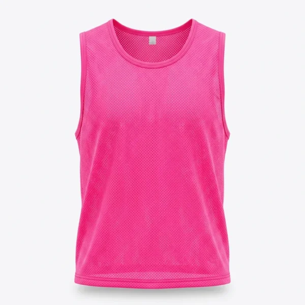 Custom Training Bib – Fluorescent Pink Fluorescent pink mesh training bib