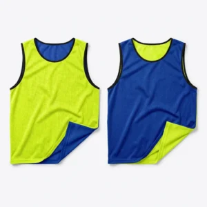Custom Training Bib – Reversible Volt & Blue Reversible volt and blue training bib