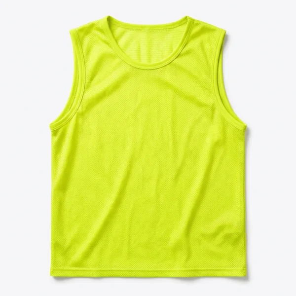 Custom Training Bib – Fluorescent Yellow Fluorescent yellow mesh training bib