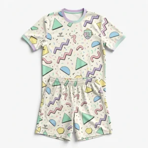 Cream Memphis pattern soccer kit