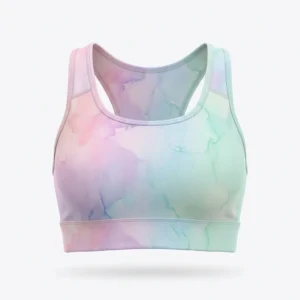 Custom Sports Bra – Pastel Watercolour Pastel watercolour sports bra