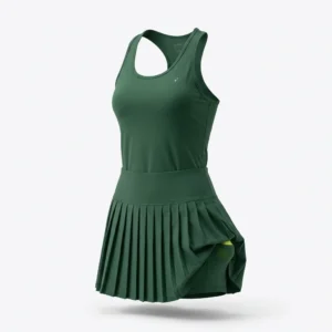 Custom Tennis Wear – Green Racerback Dress Green racerback tennis dress