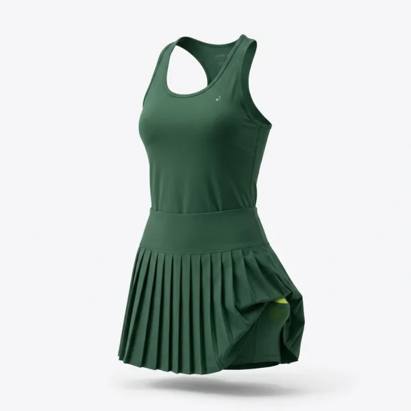 Custom Tennis Wear – Green Racerback Dress Green racerback tennis dress