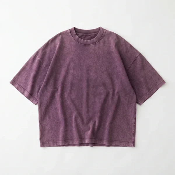 Custom Vintage Washed T-Shirt – Plum Mineral Wash Boxy Plum mineral wash boxy t-shirt