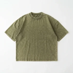 Custom Vintage Washed T-Shirt – Olive Washed Boxy Olive washed boxy t-shirt