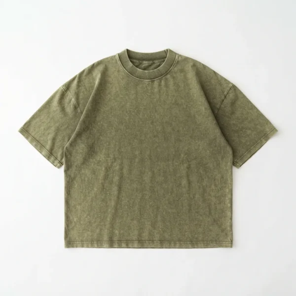 Olive washed boxy t-shirt