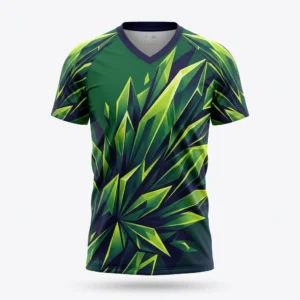 Green leaf shard volleyball jersey