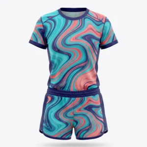 Pastel marble volleyball uniform