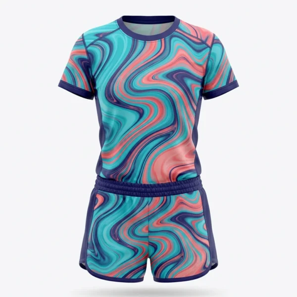 Pastel marble volleyball uniform