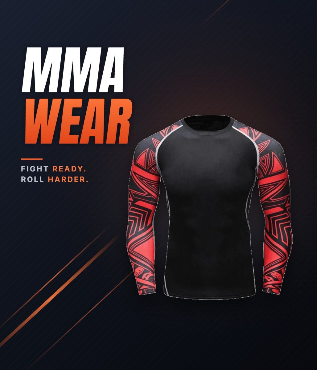 Custom MMA rash guard and fight shorts manufacturer