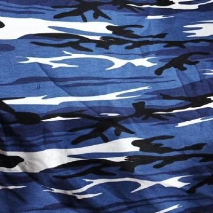Camo & Animal Prints fabric swatch Blue Camo P-18 – Pexton Apparel